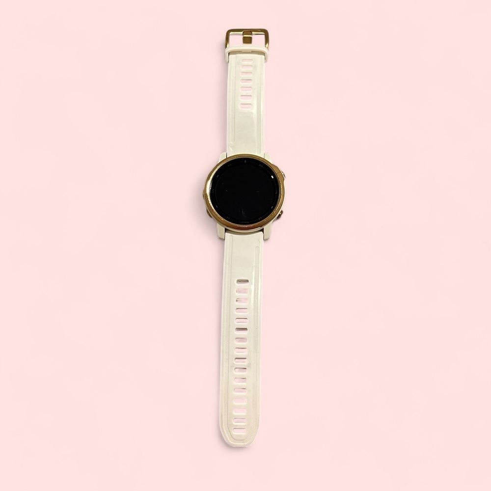 Gold and White Smartwatch